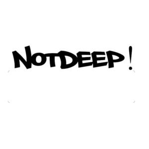 NotDeep! Sticker - Black