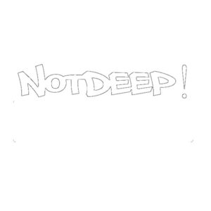 NotDeep! Sticker - White